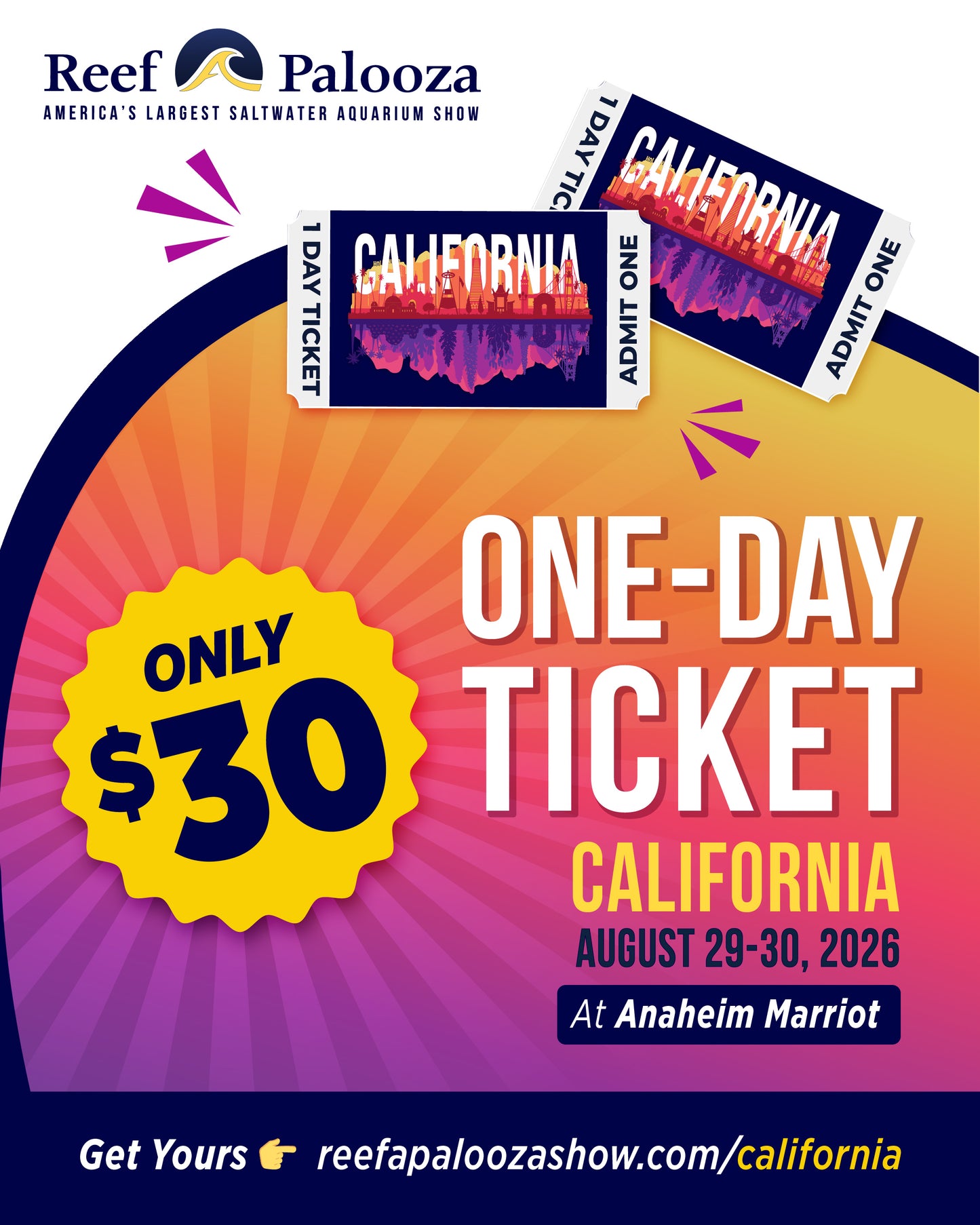 Reefapalooza California 2026 Admission