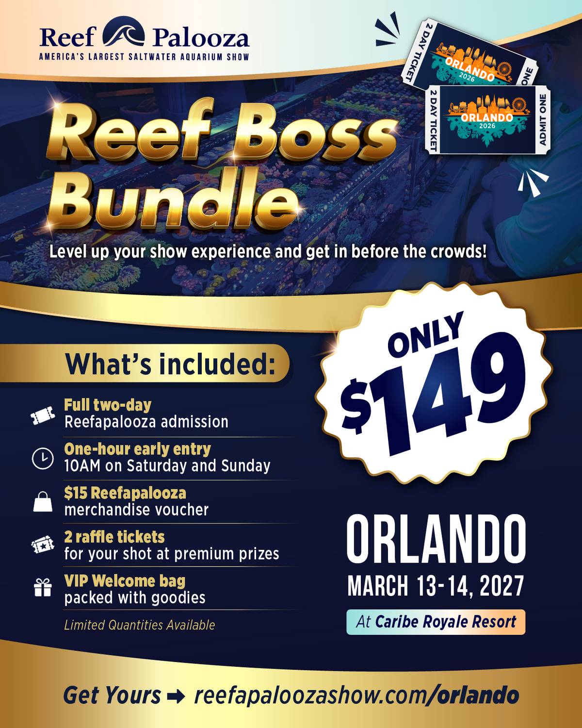 Reefapalooza Orlando 2027 Admission