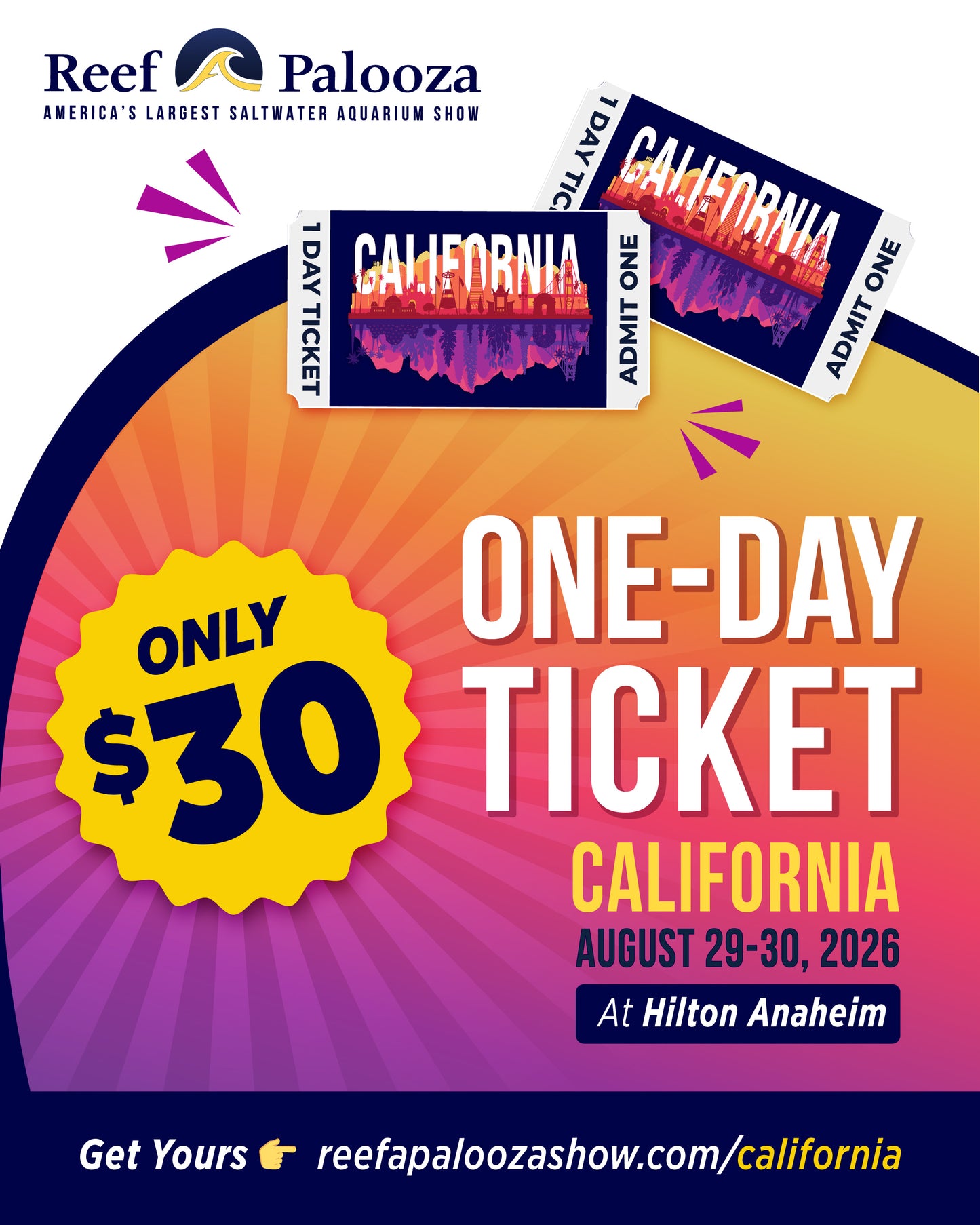 Reefapalooza California 2026 Admission