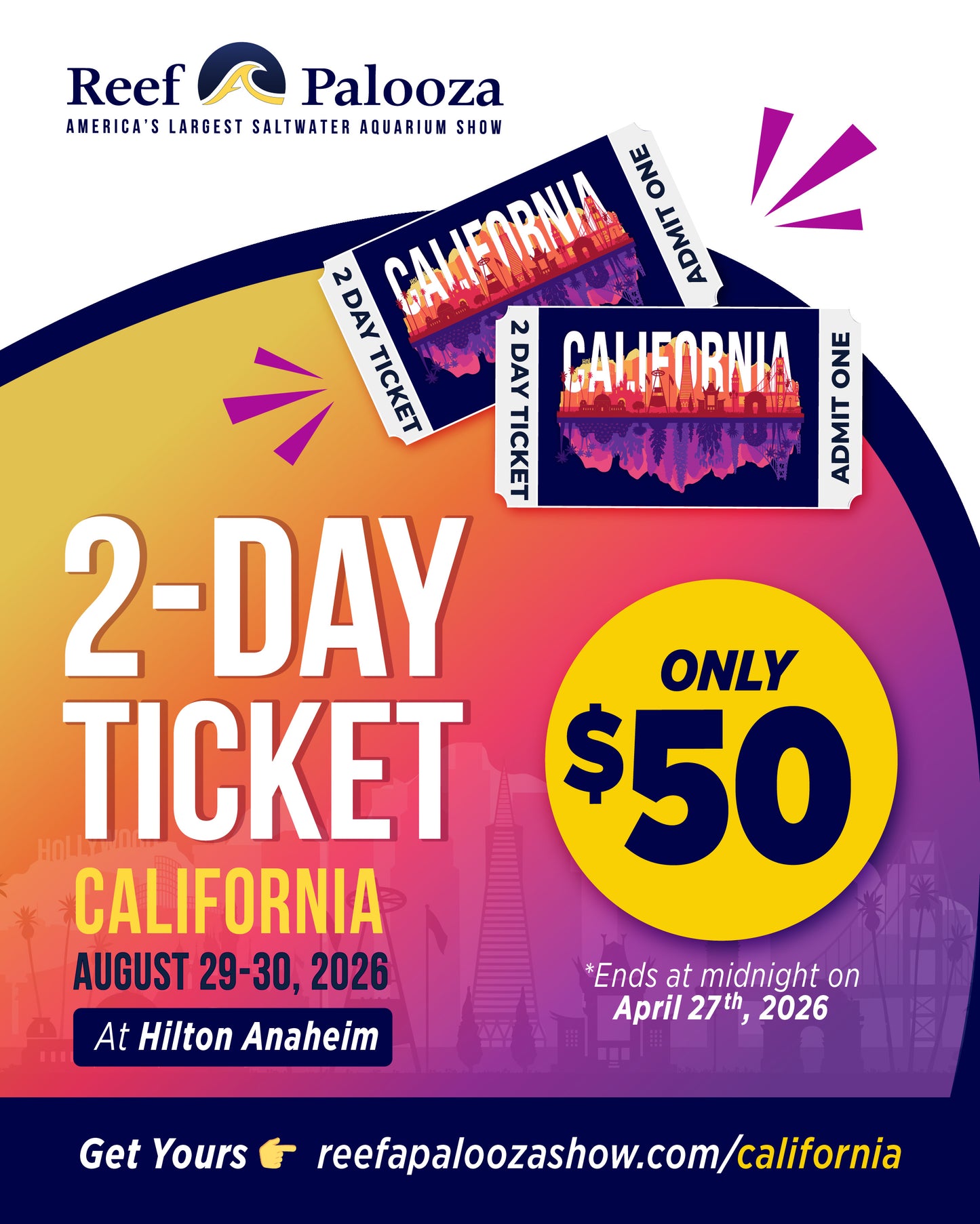 Reefapalooza California 2026 Admission