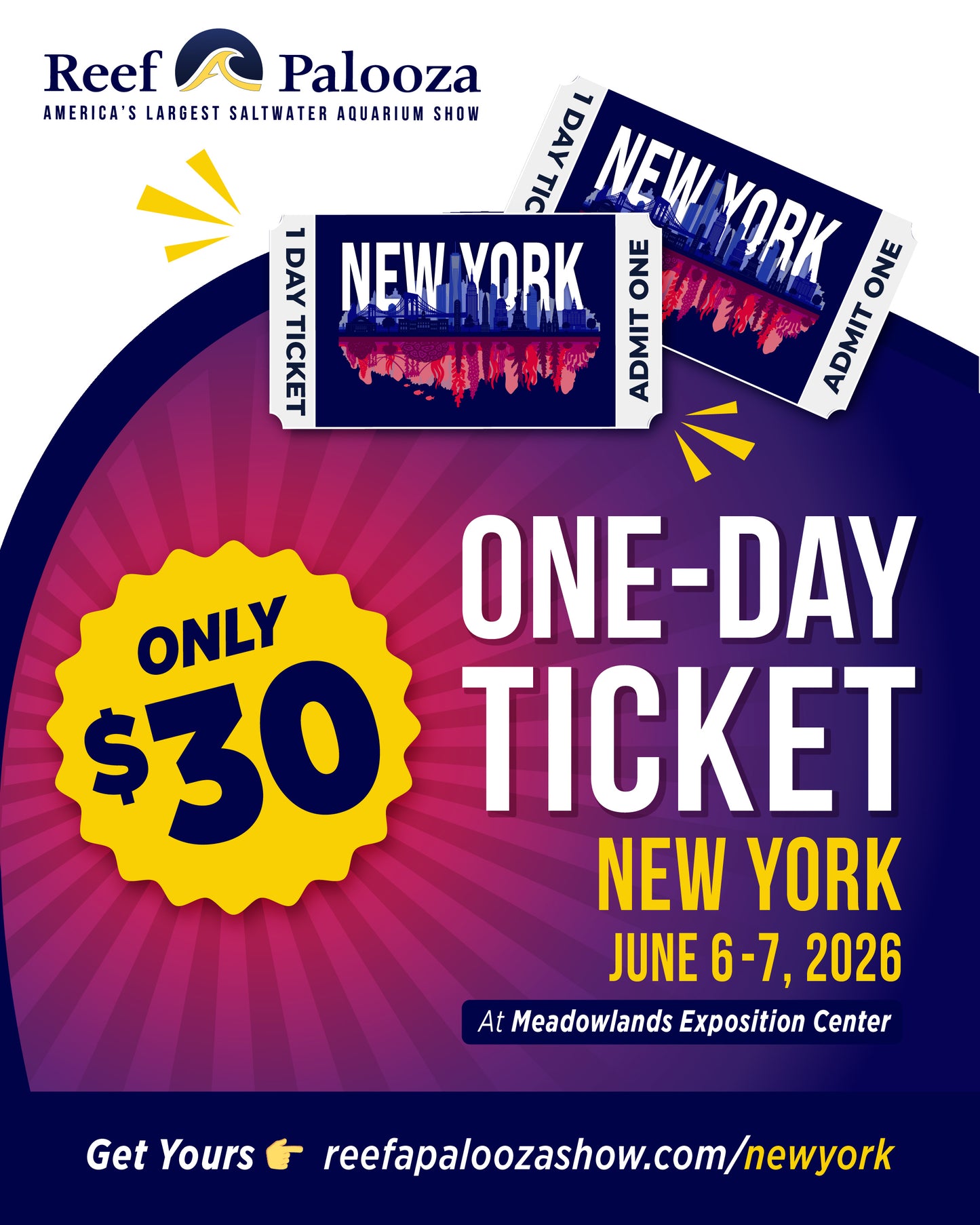 Reefapalooza New York 2026 Admission