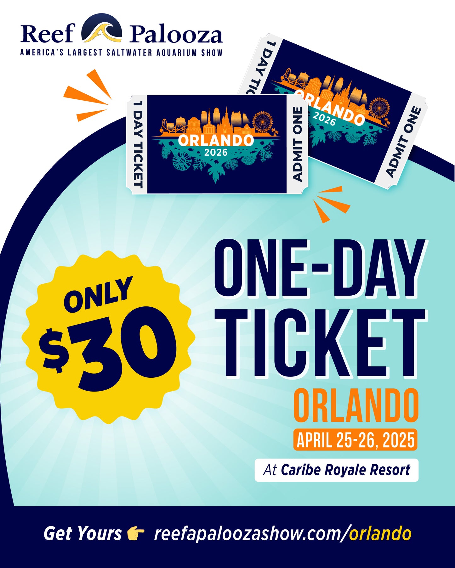 Reefapalooza Orlando 2026 Admission