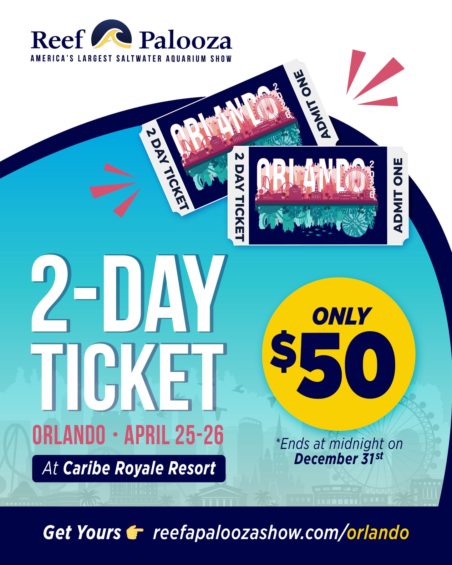 Reefapalooza Orlando 2026 Admission