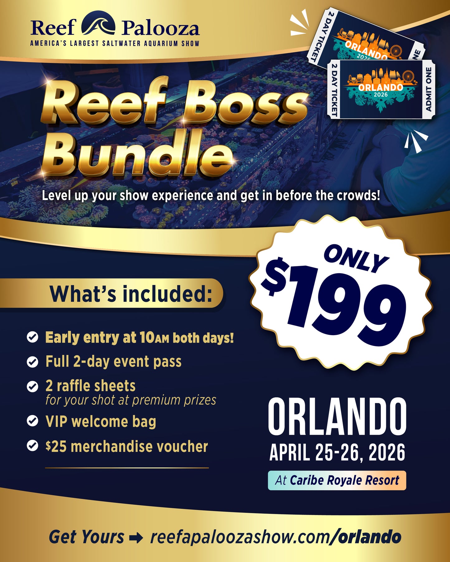 Reefapalooza Orlando 2026 Admission