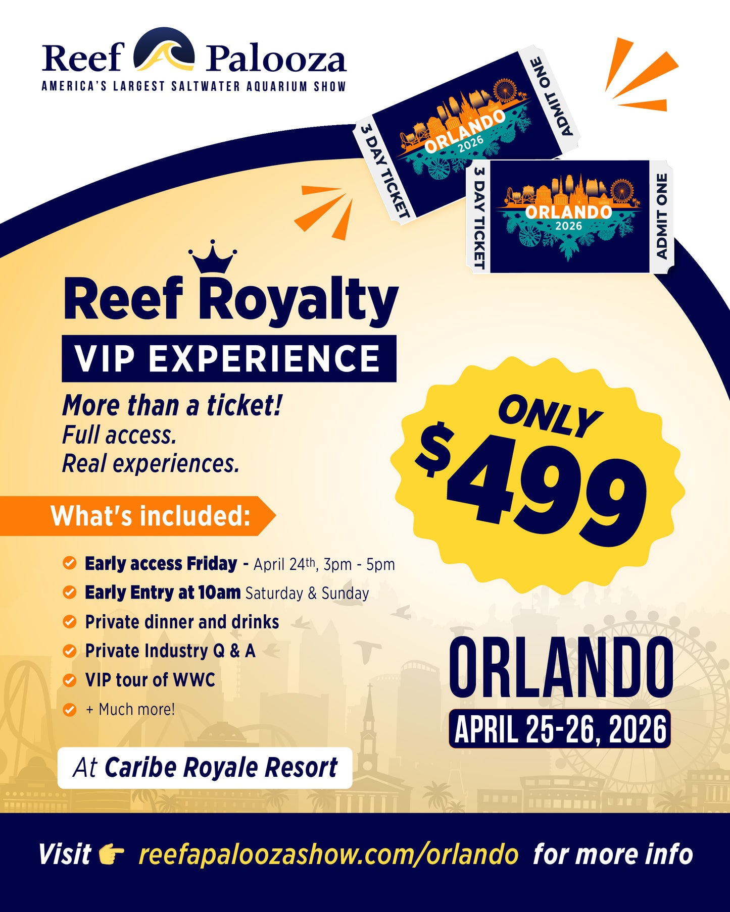 Reefapalooza Orlando 2026 Admission