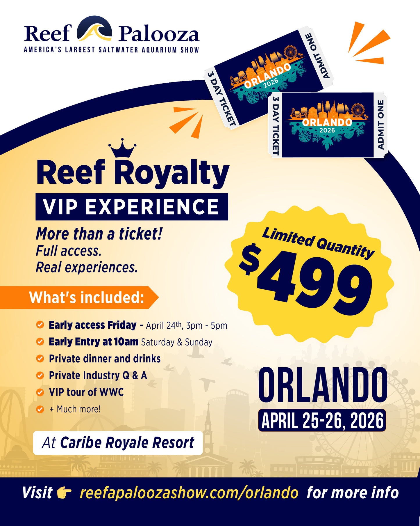 Reefapalooza Orlando 2026 Admission