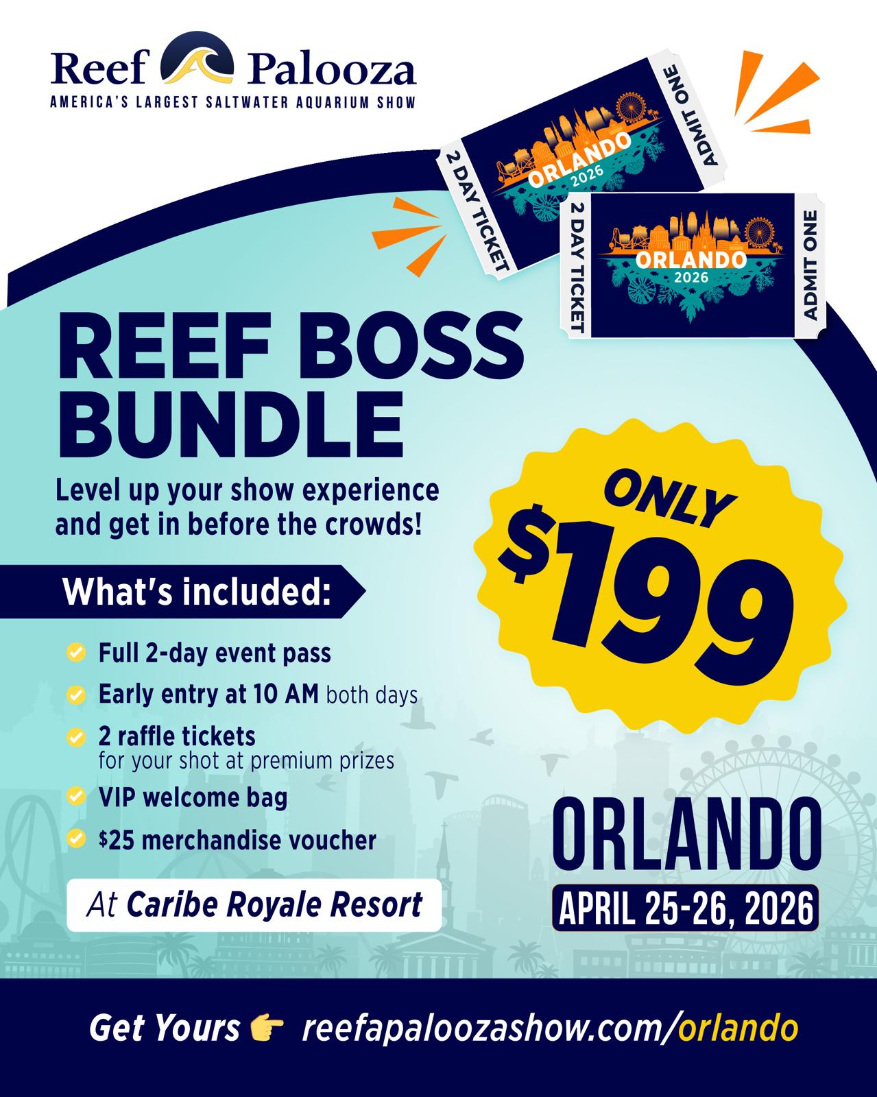 Reefapalooza Orlando 2026 Admission